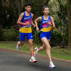 Alternative view of Quần bó cơ chạy bộ BMAI nữ 2.5 inch 2024 FRSJ004-4