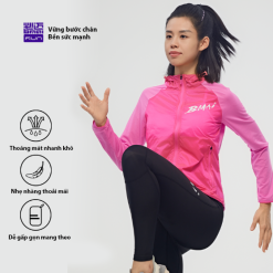 Alternative view of Áo gió chạy bộ nữ BMAI FRWL002