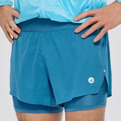 Quần đùi chạy bộ nam BMAI 2 trong 1 FRSL003